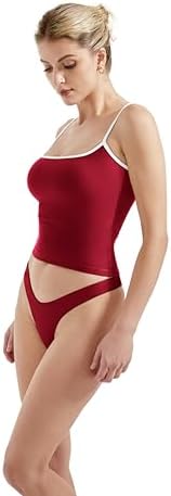 SUUKSESS Women Sexy Square Neck Tank Top Summer Y2K Going Out Basic Cami Shirt