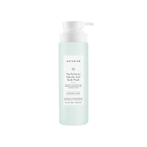 Naturium The Perfector Salicylic Acid Body Wash, Gentle & Smoothing Cleanser, 16.9 oz
