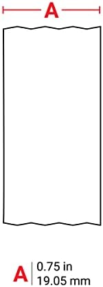 Brady Authentic (M21-750-595-WT) All-Weather Vinyl Label .75" W, 21' L & Authentic (M21-1500-427) Self-Laminating Wire Wrap 1.5" W, 14' L