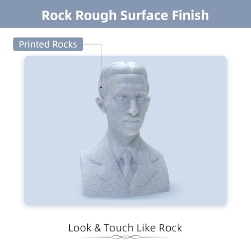 Geeetech Marble PLA Filament, Stone-Like Appearance, 1.75mm 3D Printing Filament 1kg(2.2lbs), Dimensional Accuracy +/- 0.02 mm, Marble White-Blue Stone Color, Fit Most FDM Printer