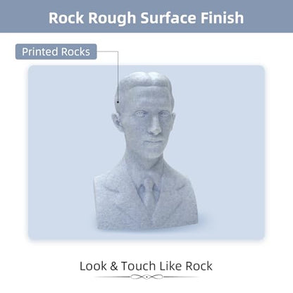 Geeetech Marble PLA Filament, Stone-Like Appearance, 1.75mm 3D Printing Filament 1kg(2.2lbs), Dimensional Accuracy +/- 0.02 mm, Marble White-Blue Stone Color, Fit Most FDM Printer