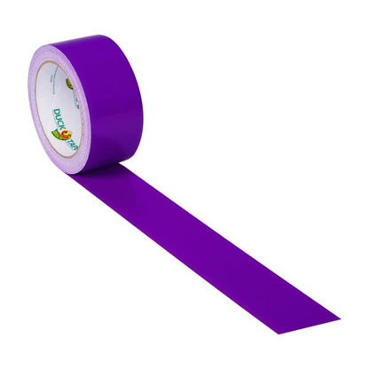 Duck Brand 283138 Color Duct Tape, Purple, 1.88 Inches x 20 Yards Each Roll, 3 Rolls