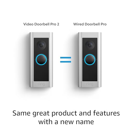 Ring Wired Doorbell Pro (newest model) – Best-in-class with cutting-edge features (existing doorbell wiring required) | 2-Pack