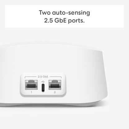 Amazon eero 7 dual-band mesh Wi-Fi 7 router (newest model) - Supports internet plans up to 2.5 Gbps, Coverage up to 2,000 sq. ft., 1-pack