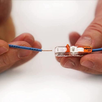 WAGO 221 Lever Nuts 28pc Compact Splicing Wire Connector Assortment with Case | Includes 221-2401, 221-412, 221-413, 221-415