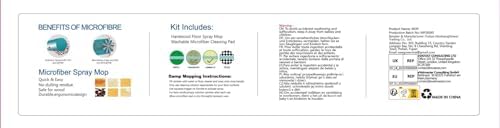 Spray Wet Mops for Hardwood Floor Cleaning: EXEGO Microfiber Dry Dust Spray Mop with 3 Washable Pads fit for Swiffer PowerMop - Wet Jet Mop Flat Floor Mops with Sprayer for Wood Laminate Ceramic Tiles