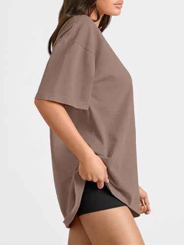 Trendy Queen Womens Oversized Summer T Shirts Fashion Workout Plus Size Tops Short Sleeve Beach Vacation Gym Clothes 2025