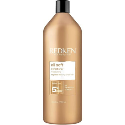 Redken All Soft Conditioner | Moisturizes and Deeply Hydrates| Softens, Smooths, and Adds Shine