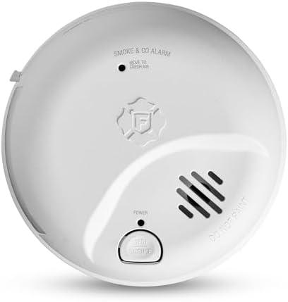First Alert Combination Smoke & Carbon Monoxide Alarm, Interconnect Hardwire Detector with Battery Backup, SMICO100-AC, 1-Pack