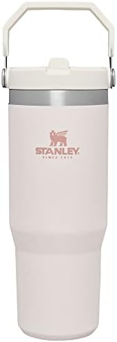 Stanley IceFlow Stainless Steel Tumbler with Straw - Vacuum Insulated Water Bottle for Home, Office or Car Reusable Cup with Straw Leak Resistant Flip Cold for 12 Hrs or Iced for 2 Days (Rose Quartz)