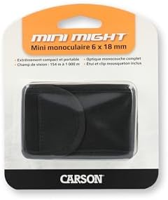 Carson MiniMight 6x18mm Pocket Monocular with Carabiner Clip (MM-618)
