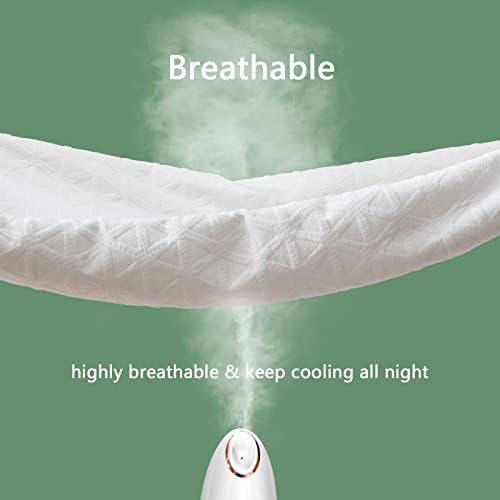 Premium Waterproof Mattress Protector Queen Size, Breathable Bed Cover 3D Air Fabric Cooling Mattress Pad Cover Smooth Soft Noiseless Washable, 8''-21'' Deep Pocket (White)