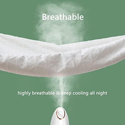 Premium Waterproof Mattress Protector Queen Size, Breathable Bed Cover 3D Air Fabric Cooling Mattress Pad Cover Smooth Soft Noiseless Washable, 8''-21'' Deep Pocket (White)