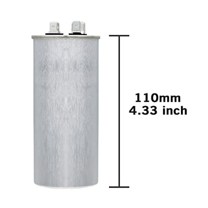55uF 55 MFD 370VAC 440VAC 450VAC 50/60Hz CBB65 CBB65B Run Start Capacitor for AC Unit Fan Motor Start or Pool Pump or Air Condenser Straight Cool