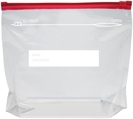 Amazon Basics Slider Gallon Food Storage Bags, Stand & Fill, 90 Count (Pack of 2)