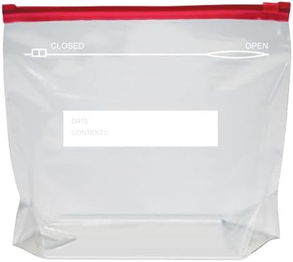 Amazon Basics Slider Gallon Food Storage Bags, Stand & Fill, 90 Count (Pack of 2)