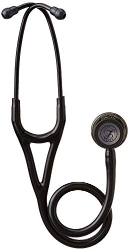 3M Littmann Cardiology IV Diagnostic Stethoscope, 6232, More Than 2X as Loud, Weighs Less, Stainless Steel High Polish Smoke-Finish Chestpiece, 27" Black Tube, Stem, and Headset