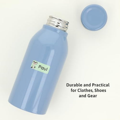 – Personalized Name Labels for Kids (180) – Waterproof & Durable Stickers for Clothing, School & Daycare Items - Exotic Animals