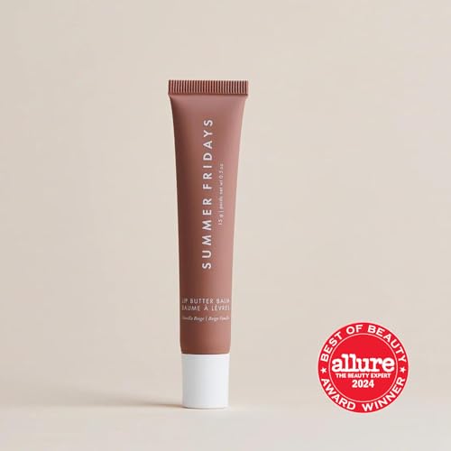 Summer Fridays Tinted Lip Butter Balm - Conditioning Vegan Lip Balm for Instant Moisture, Shine & Hydration - Softening & Soothing Skincare - Vanilla Beige (.5 Oz)