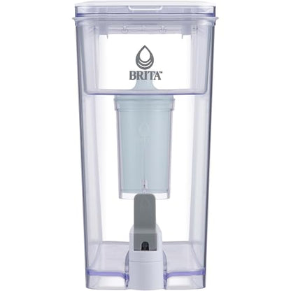 Brita UltraMax Large Water Dispenser with 1 BritaPlus Filter, 27 Cup, White (Package May Vary)