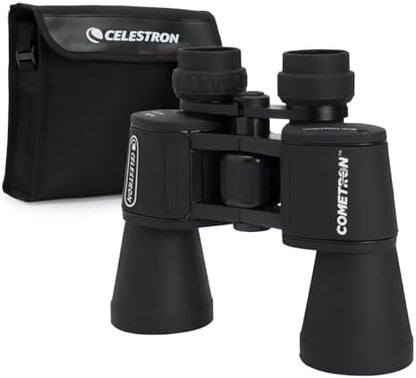 Celestron - Cometron 7x50 Astronomy Binoculars – Entry-Level for Stargazing and Comet Watching – Large 50mm Objective Lenses – Wide 6.6° Field of View – Multi-Coated Optics