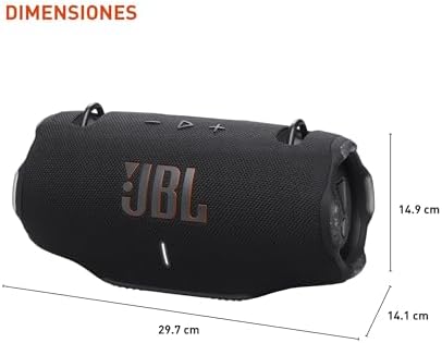 JBL Xtreme 4 - Portable Bluetooth Speaker, Powerful Sound and Deep Bass, IP67 Waterproof, 24 Hours of Playtime, Powerbank, PartyBoost for Multi-Speaker Pairing (Black) (Renewed)
