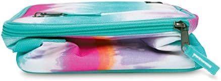 PackIt Freezable Classic Lunch Box, Tie Dye Sorbet, Built with EcoFreeze Technology, Collapsible, Reusable, Zip Closure With Zip Front Pocket and Buckle Handle, Designed for Lunches