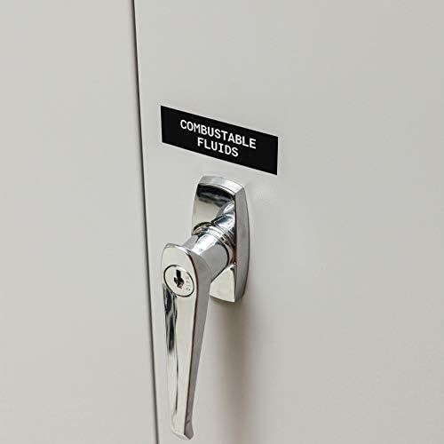 Brady Authentic (M21-375-595-BK) All-Weather Vinyl Label for Indoor/Outdoor ID, Lab and Equipment Labeling, White on Black- For M210, M210-LAB, M211, BMP21-PLUS and BMP21-LAB Printers, .375" W 21' L