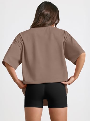 Trendy Queen Womens Oversized Summer T Shirts Fashion Workout Plus Size Tops Short Sleeve Beach Vacation Gym Clothes 2025