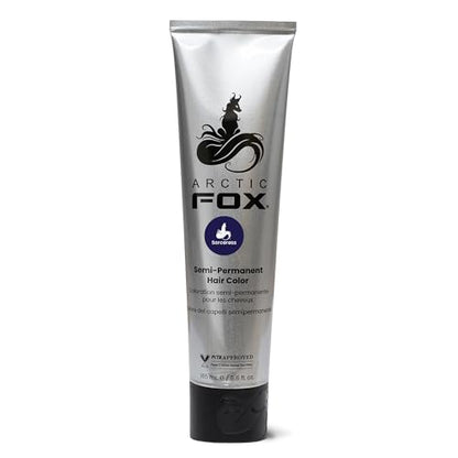 Arctic Fox Semi-Permanent Hair Color Dye, Vegan & Cruelty-Free, Conditioning, Ammonia-Free, Peroxide-Free, Midnight Blue, Sorceress, 5.6 fl oz