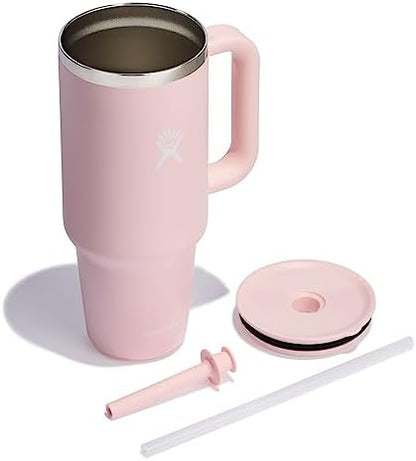Hydro Flask 40 Oz Travel Tumbler with Handle, Lid and Straw - Insulated Stainless Steel in Trillium