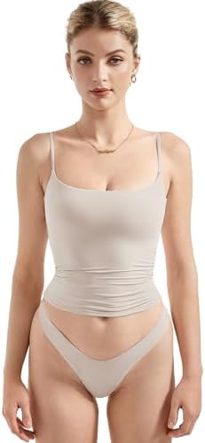 SUUKSESS Women Sexy Square Neck Tank Top Summer Y2K Going Out Basic Cami Shirt