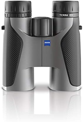 ZEISS Terra ED Binoculars 10x32 Waterproof, and Fast Focusing with Coated Glass for Optimal Clarity in All Weather Conditions for Bird Watching, Hunting, Sightseeing, Grey