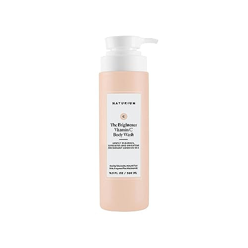 Naturium The Brightener Vitamin C Body Wash, Gentle Cleanser for Smoother-Looking Skin, Removes Dirt, Oil & Other Impurities, 16.9 oz