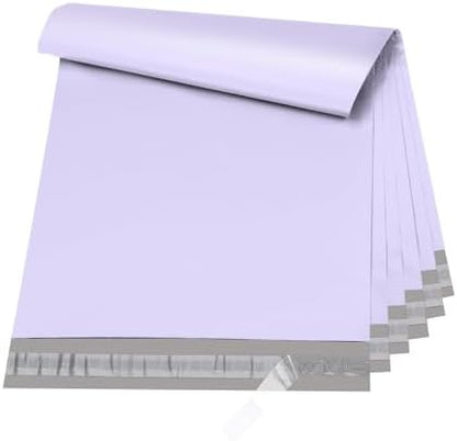 Metronic Large Poly Mailers 24x24 100 Pcs, Strong Adhensive Shipping Bags for Clothing, Waterproof Mailers Bags for Small Business, Shipping Envelopes, Tear-resistant Mailing Bags in Lilac Purple