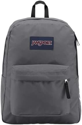 JanSport SuperBreak One Backpacks - Durable, Lightweight Bag with 1 Main Compartment, Front Utility Pocket with Built-in Organizer - Premium Backpack, Graphite Grey