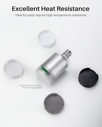 ELEGOO PC Filament 1.75mm White 1KG, Tough and Durable Professional 3D Printer Filament Dimensional Accuracy +/- 0.05mm 1KG Spool Heat Resistant 3D Printing Polycarbonate Material