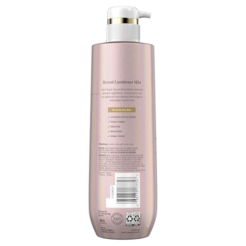 Olay Super Serum Body Wash + Hand & Body Lotion Bundle for Dry Skin, 24hr Long Lasting Hydration, 5+ Ingredient Serum Complex for Luminous Skin, 18.5 fl oz (Pack of 2)