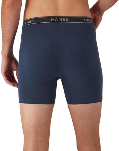 Hanes Men's Boxer Briefs, Cool Dri Moisture-Wicking Underwear, Cotton No-Ride-up for Men, Multi-Packs