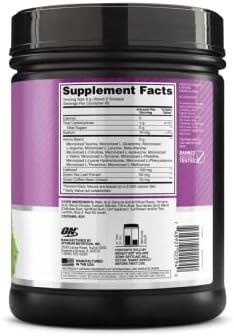 Optimum Nutrition Amino Energy - Pre Workout with Green Tea, BCAA, Amino Acids, Keto Friendly, Green Coffee Extract, Energy Powder - Concord Grape, 65 Servings (Packaging May Vary)