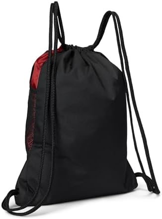 adidas Alliance Sackpack, Drawstring Backpack, Lightweight Small Gym Bag for Women and Men, Team Power Red, One Size