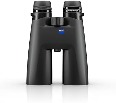 ZEISS Conquest HDX Binoculars 8x56 Waterproof, Compact with LotuTec T* HD Coated Glass for Optimal Clarity in All Weather Conditions for Bird Watching, Hunting, Sightseeing, Black