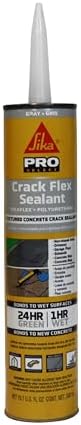 Sikaflex Self Leveling Sealant, Gray, polyurethane with an accelerated curing capacity & flex Crack Flex Sealant, Gray, High performance, textured polyurethane sealant, self-leveling