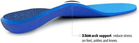 Plantar Fasciitis Feet Insoles Arch Supports Orthotics Inserts Relieve Flat Feet, High Arch (Mens 5-5 1/2 | Womens 7-7 1/2)