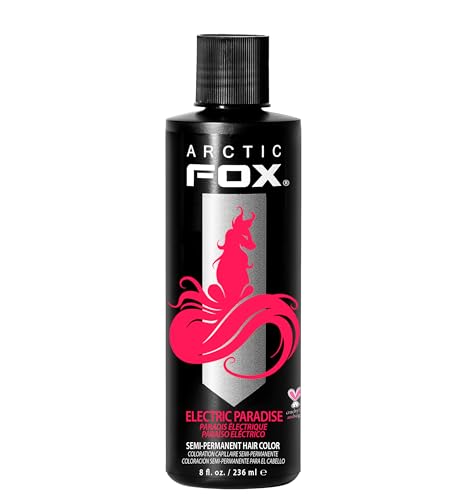 ARCTIC FOX Vegan and Cruelty-Free Semi-Permanent Hair Color Dye (8 Fl Oz, ELECTRIC PARADISE)