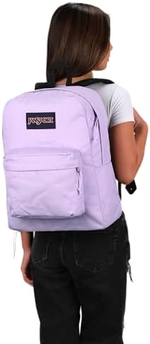 JanSport SuperBreak One Backpacks - Durable, Lightweight Bookbag with 1 Main Compartment, Front Utility Pocket with Built-in Organizer - Premium Backpack, Pastel Lilac