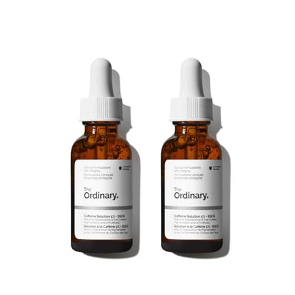 The Ordinary Caffeine Solution 5% + EGCG, Depuffing Eye Serum for Dark Circles and Tired Eyes