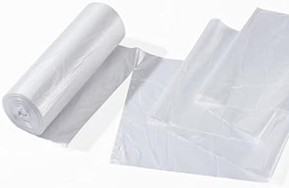 TYPLASTICS 45-48 Gallon Clear Trash Can Liners - 43" x 48" - High Density Garbage Bags - 200 Pack - Multipurpose for Office, Yard, Recycling, Industrial and Commercial