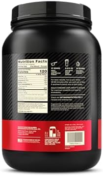 Optimum Nutrition Gold Standard 100% Whey Protein Powder, French Vanilla Creme, 2 Pound (Packaging May Vary)