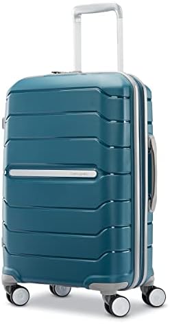 Samsonite Freeform Hardside Carry-On Luggage with Spinner Wheels - Hardshell Suitcase - TSA, Airline-Approved - Expandable Hard Shell, Smooth Rolling Wheels for Lightweight Travel - Dark Teal